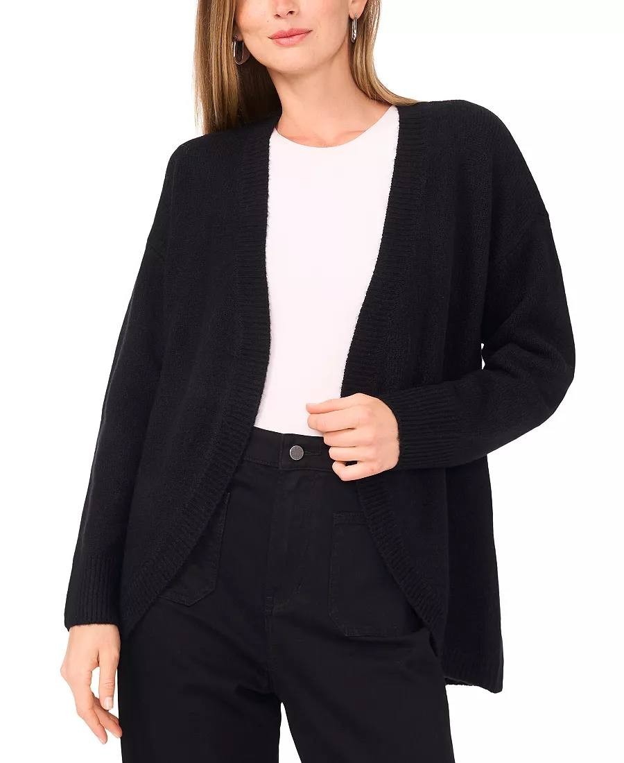 Vince Camuto Cozy Open‑Front Cardigan – Black – Size M – NWT – $89