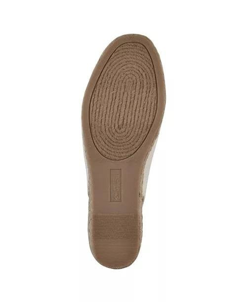 White  Mountain  Wedge  Sandals  White  Fabric  7.5W  New  $89