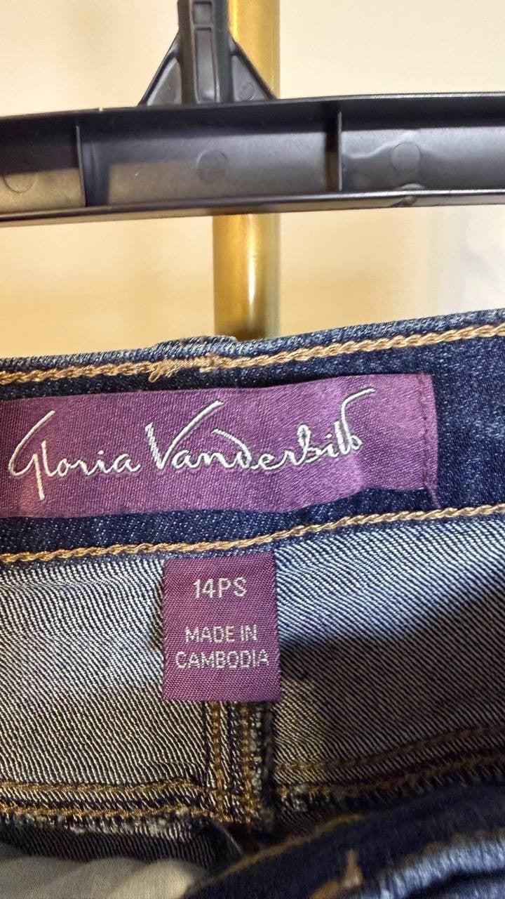 Gloria Vanderbilt Women’s Petite Amanda Jean Frisco 14PS Short $56 NWT