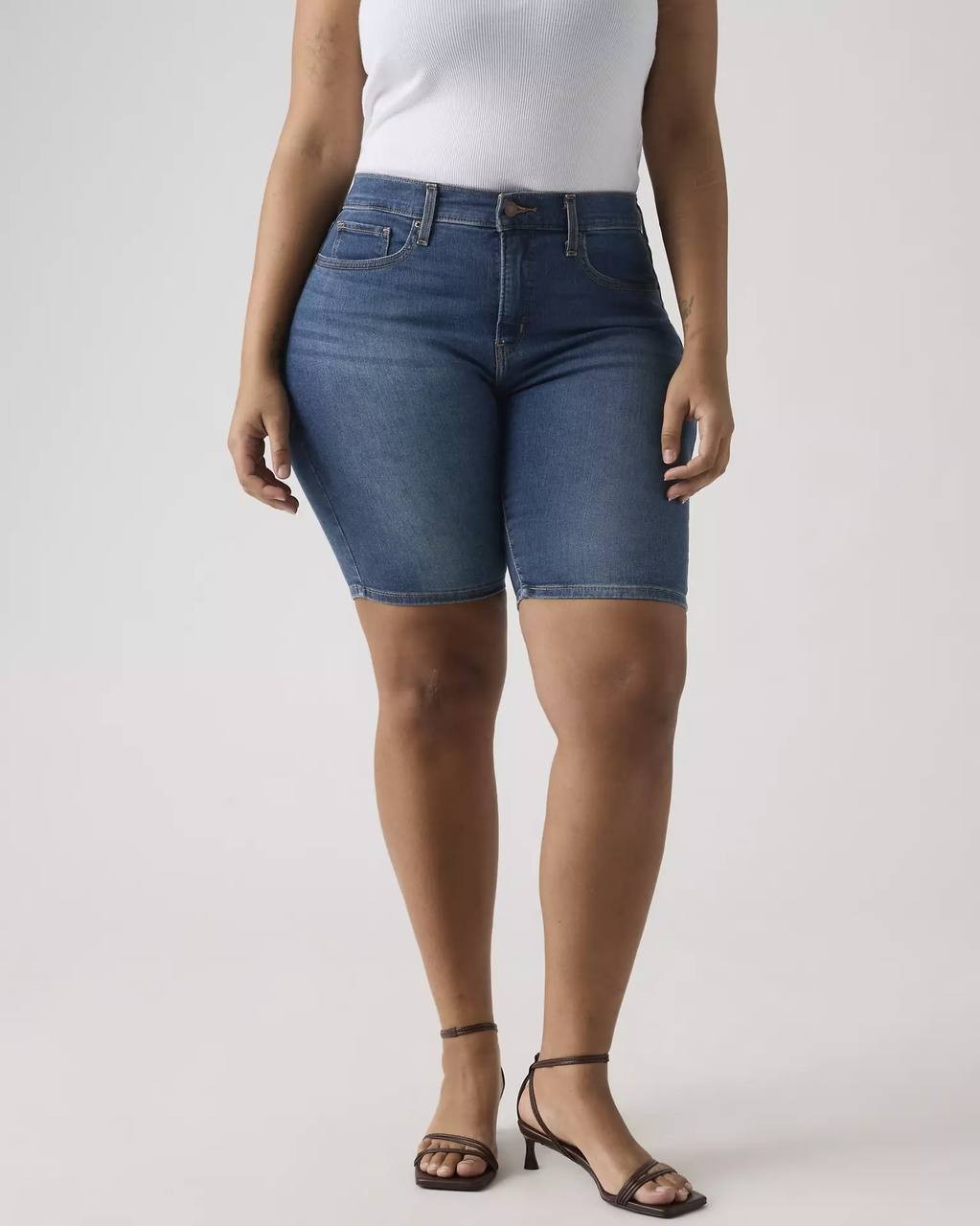 Levi’s Shaping Bermuda Shorts Dark Wash Size 16W NWT $49.50