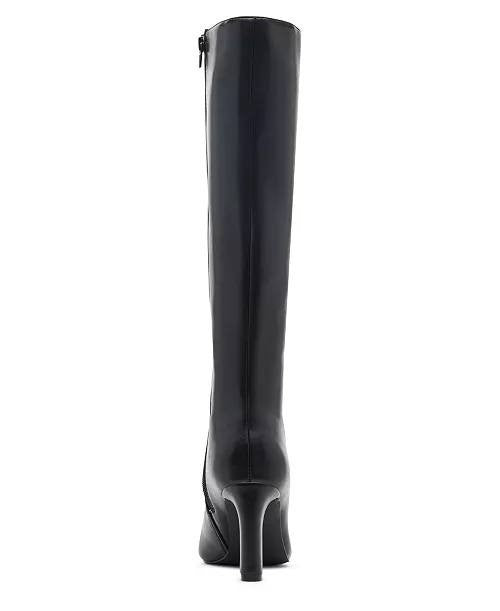 Madden Girl Voyage Knee High Square Toe Dress Boots Black 6M Polyurethane $99 NW