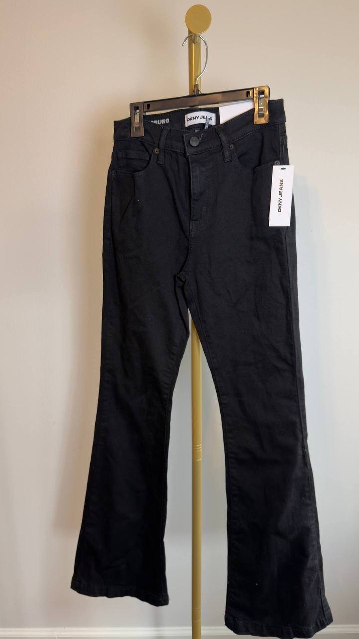 DKNY Jeans Williamsburg High‑Rise Flare Tarmac 25 NWT $79