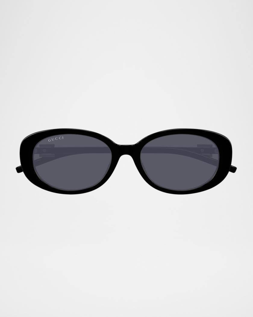 Gucci  Plastic  Cat‑Eye  Sunglasses  Shiny  Black  OS  NWOT  $430