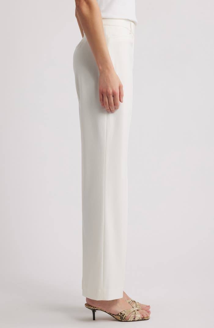 Tahari Bird‑Eye Straight‑Leg Pants – Size 16 – NWT – $99