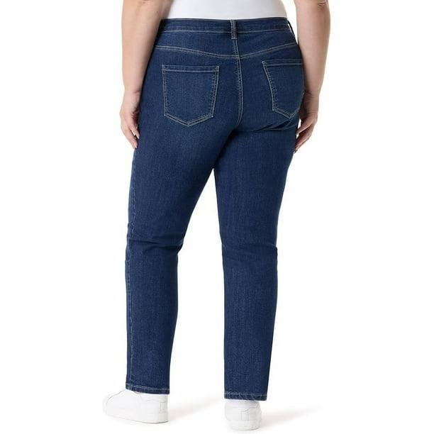 Gloria Vanderbilt Women’s Plus Amanda Straight Jeans Madison Size18W NWT MSRP$52