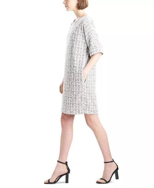 Natori Tweed Shift Dress – Size M – NWT – Round Neck Pull-On