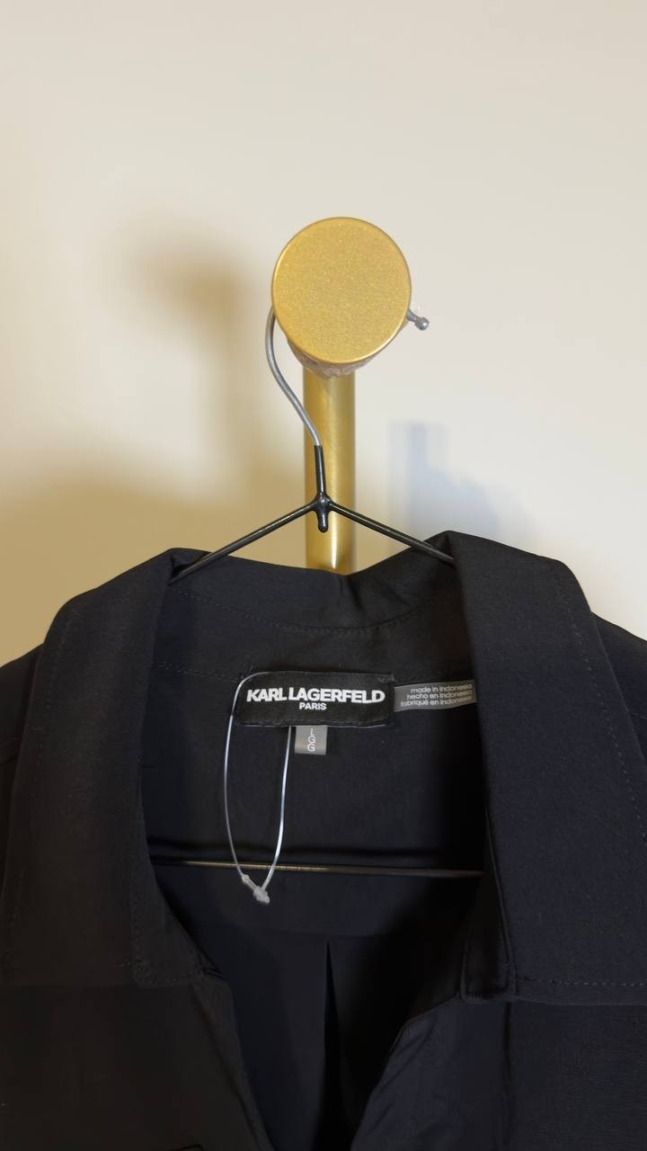 Karl  Lagerfeld  Paris  Women’s   Blouse  Black  L  NWT $109