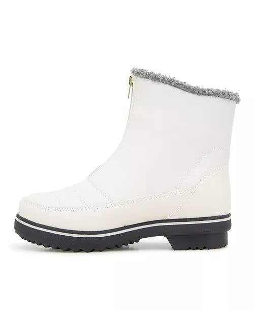 JBU Snowbound Encore Zip Front Cold‑Weather Boots Stone White Women’s 6.5M NWB