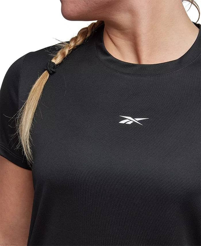 Reebok Women’s Active Identity Performance Logo Tech T‑Shirt Black Size M NWT $2