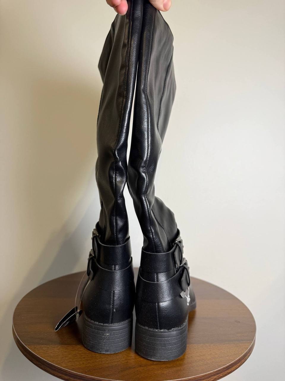 Style & Co Leather Knee‑High Boots – Black – Size 6 – New in Box