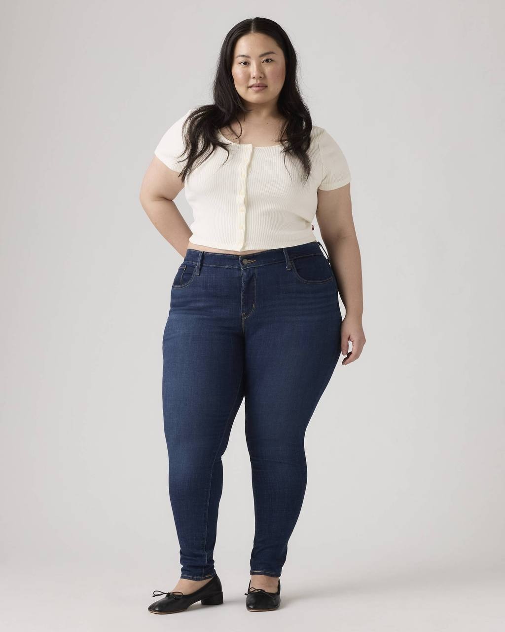 Levi’s 721 High Rise Skinny Jeans Plus Size 24W Indigo NWT $69.50