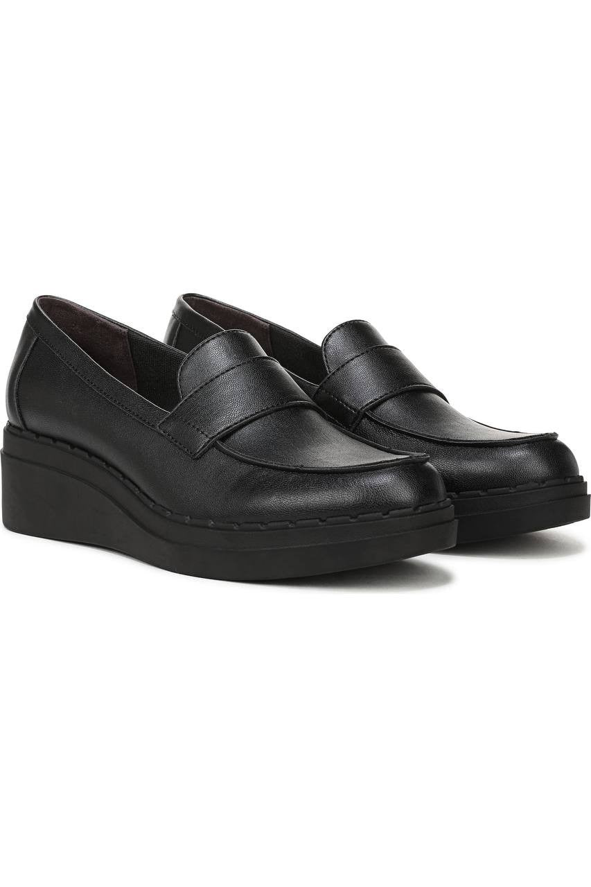 Life  Stride  Wedge  Loafers  Black  10  W  New  $67.50