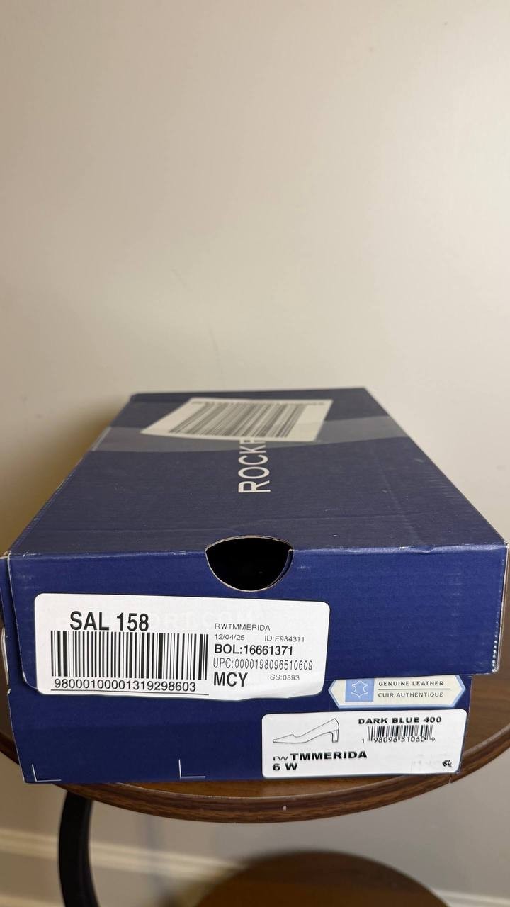 Rockport Dark Blue Suede Block Heel Pumps 6W NIB MSRP $130