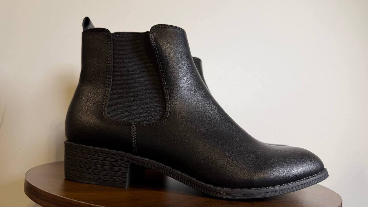 Style&Co Black Man‑Made Block Heel Booties 9M New in Box MSRP $69.90
