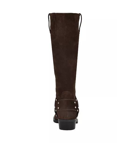 Guess Dark Brown Suede Western Moto Boots 9M New in Box MSRP $229