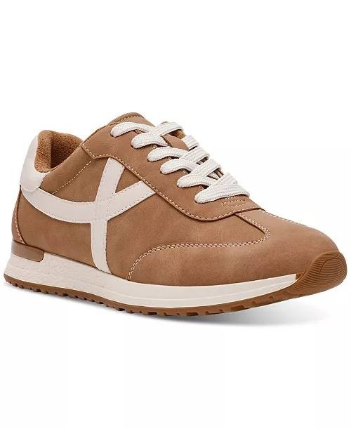 DV Dolce Vita Joque Retro Lace‑Up Sneakers Camel Smooth Women’s 9 NWB