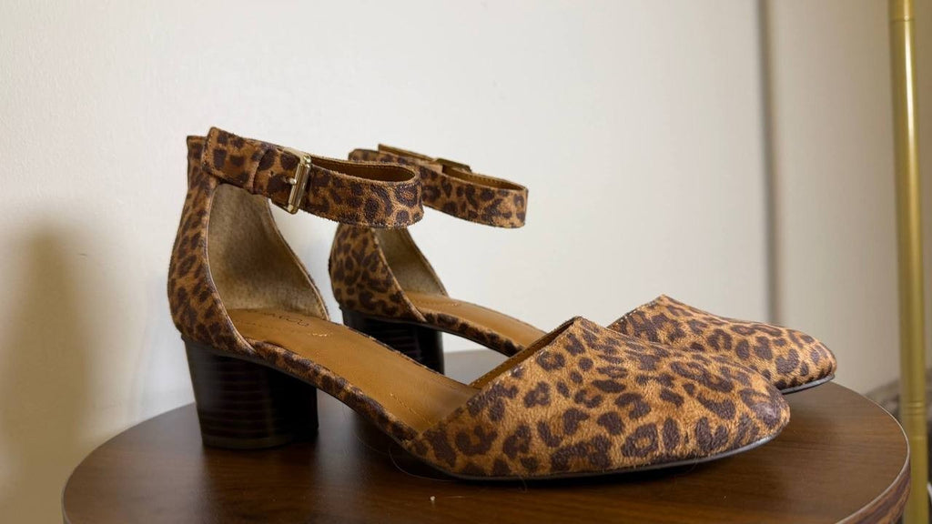 Style&Co Wild Leopard Fabric Dress Pumps 8M NIB MSRP $69.90