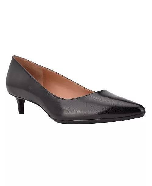 Calvin Klein Gabrianna Pointed Toe Kitten Heel Pumps Black Women’s 9.5M NWB $119