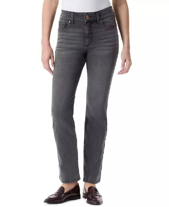 Gloria Vanderbilt High‑Rise Straight Jeans–Whiskers-Size 12 – NWT – MSRP$54