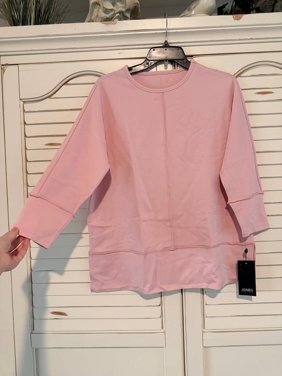 Jones New York Seam Detail Dolman Tunic Pink Size XS NWT $59.50 – Casual Chic
