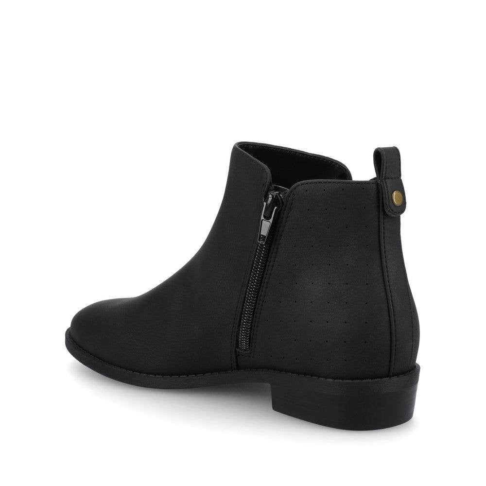 Journee Vegan Leather Zip‑Up Booties 9W Black New in Box MSRP $59.99