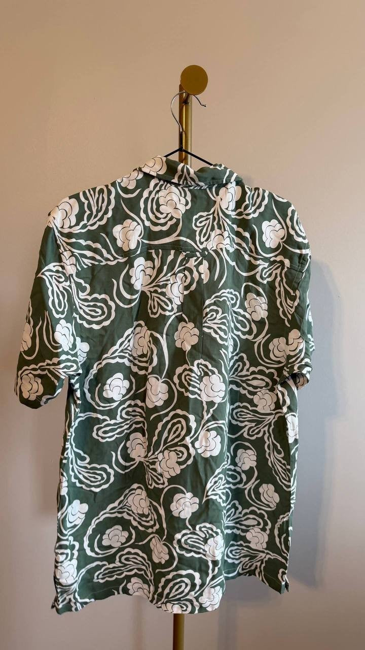 Ben Sherman Men’s Paisley Swirl Print Short Sleeve Shirt S $115 NWT