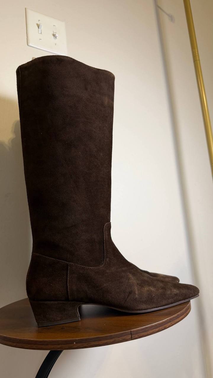 Steve Madden Brown Suede High Boots 8.5M NIB MSRP $179