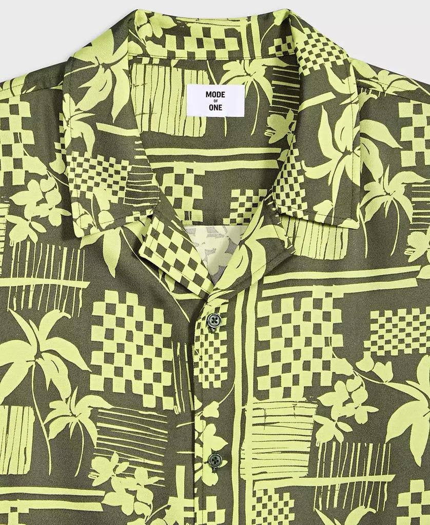 Mode of One Men’s Vacation Palm Camp Collar Shirt Green XXL $49.50 NWT