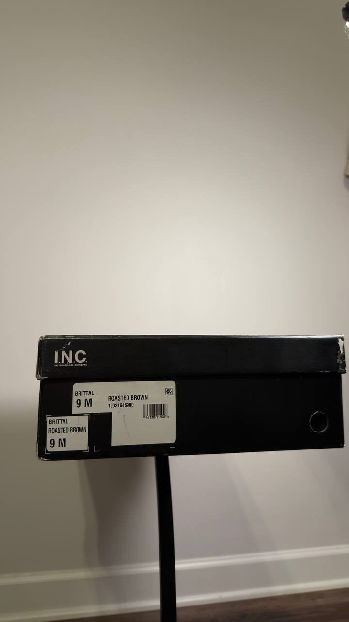 I.N.C.  Riding  Boots  Roasted  Brown  Leather  9M  New  $190