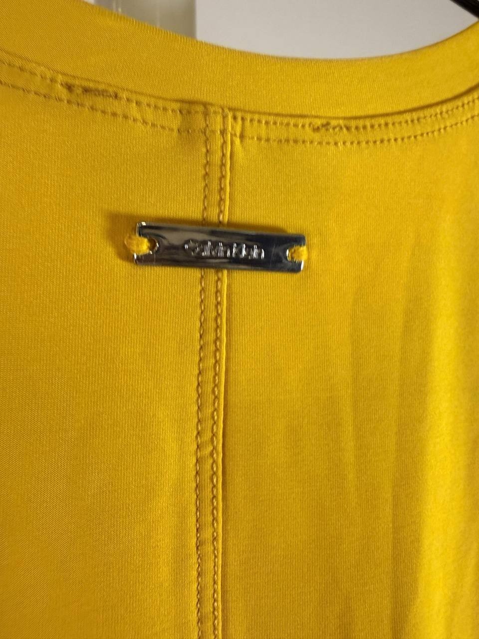 Calvin Klein Lemon Amber Midi Dress – Size M – NWT