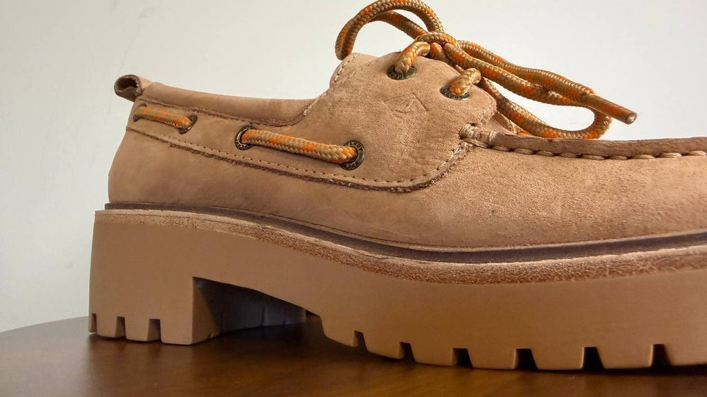 Sperry Authentic Original Boat Shoes 7 Tan Leather Lug Sole 2‑Eye NIB msrp$140