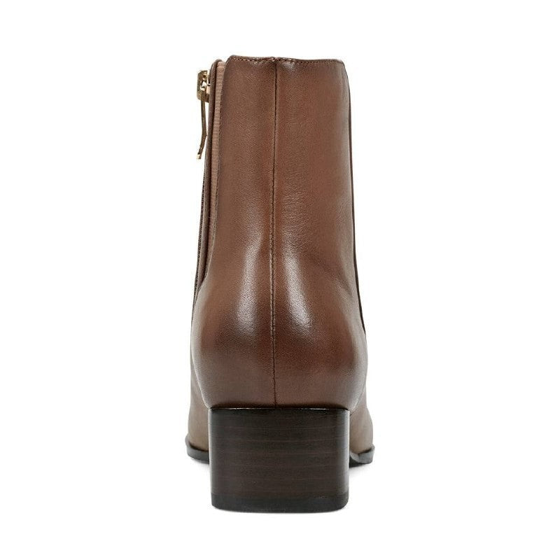 Easy Spirit Sidney Booties 6M Taupe Leather Square Toe Zip Comfort NIB msrp$169