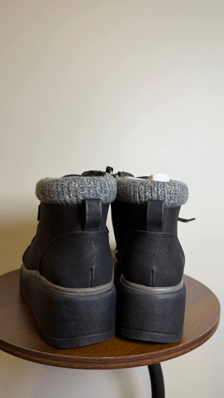 Dr. Scholl’s Nice Day Max Alpine Booties 11M Black Water‑Resistant NIB msrp$125