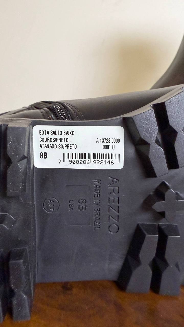 Arezzo Black Leather Booties 8B New in Box MSRP $159