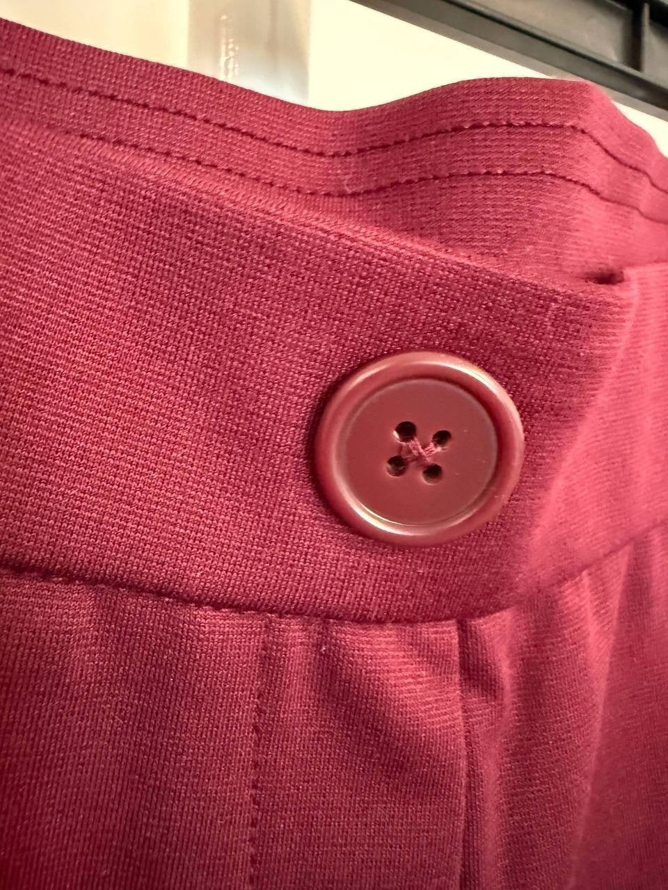 Anne Klein Straight‑Leg Pants – Chianti – Size XS – NWT – $59 – Flawed