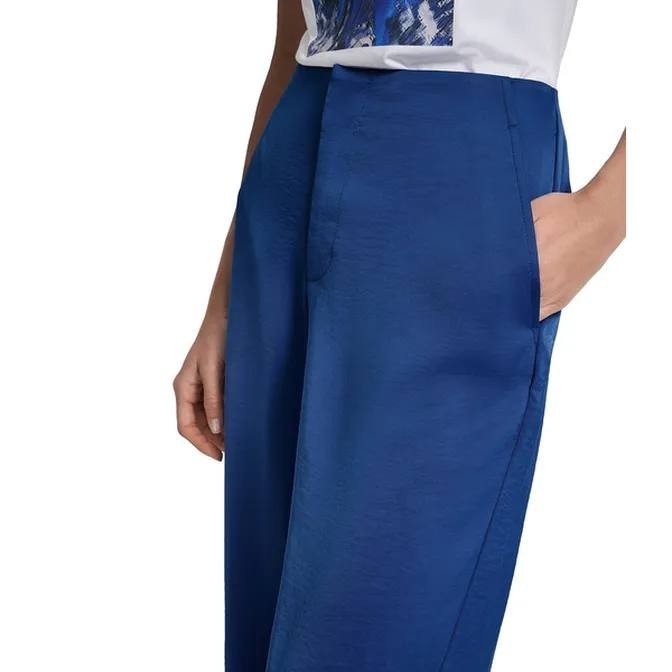 DKNY Wide Leg Pant Cadet Blue 8 NWT $99