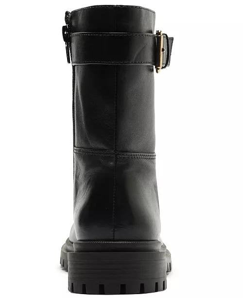 Arezzo Black Leather Booties 8B New in Box MSRP $159