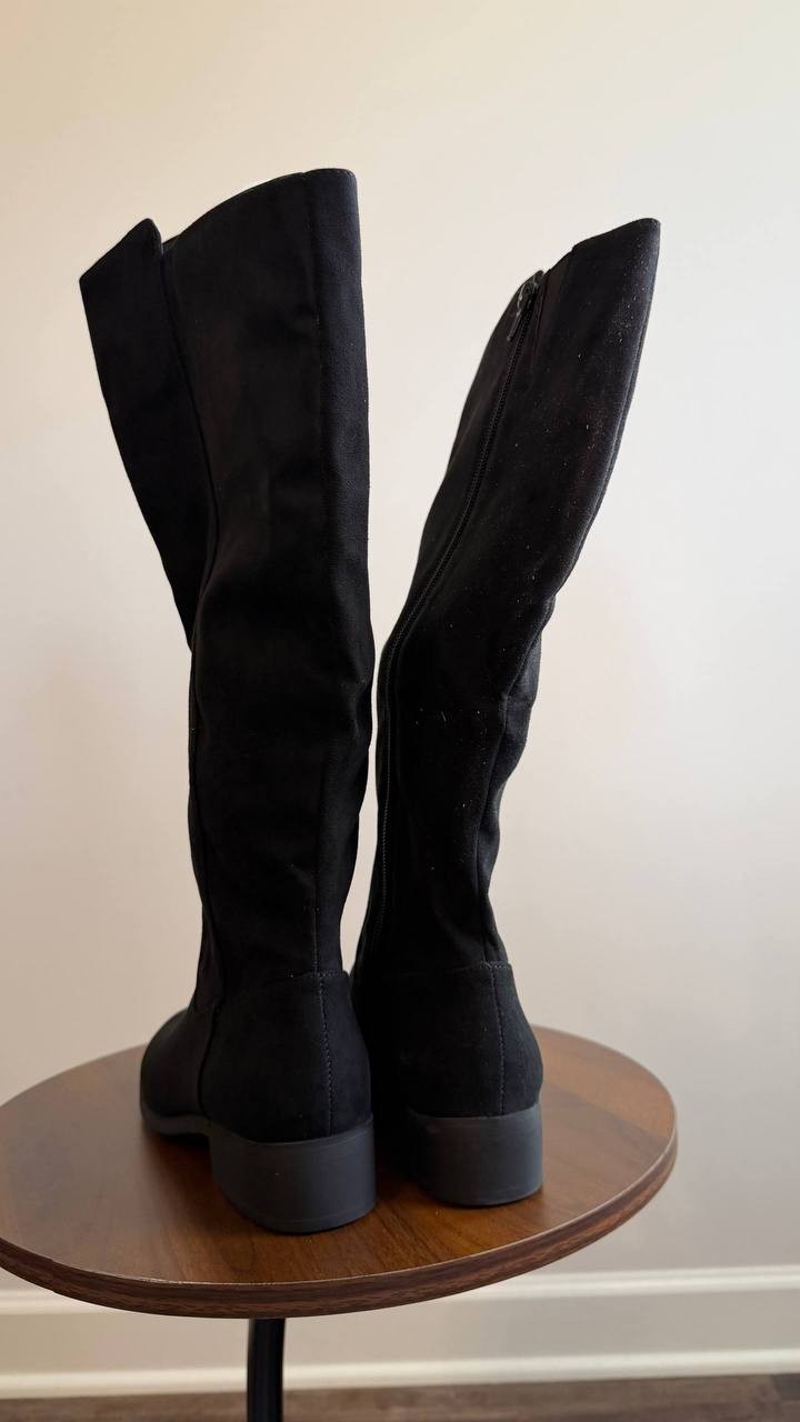 Style & Co Charmanee Tall Boots Black 5M Microfiber Man‑Made $79.90 NWB
