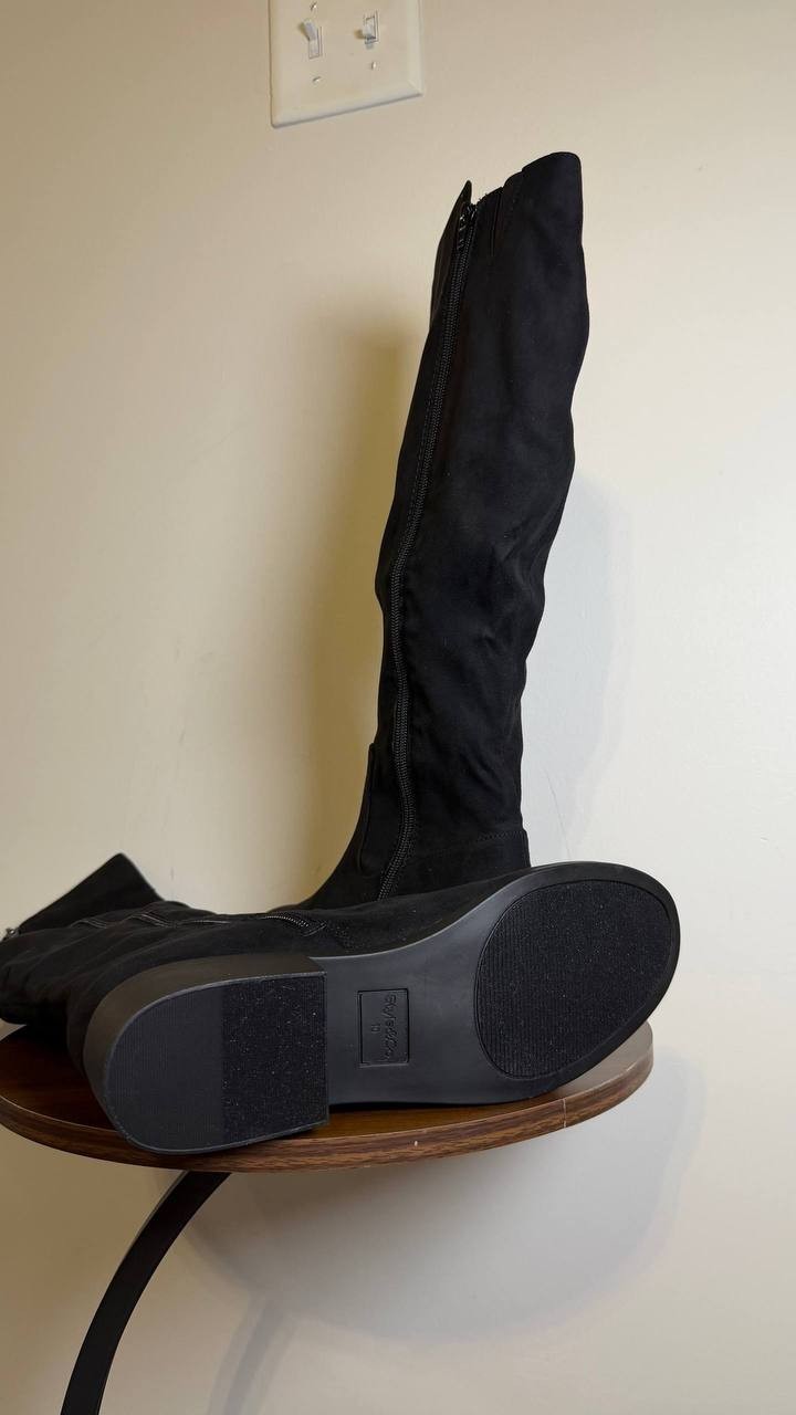 Style&Co Women’s Tall Boots 10M Black Microfiber Fabric – New in Box MSRP $79.90