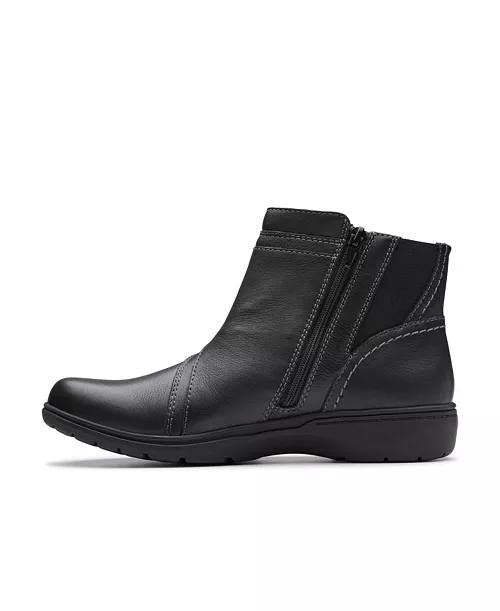 Clarks  Carleigh  Style  Boots  Black  Leather  8M  New  $130