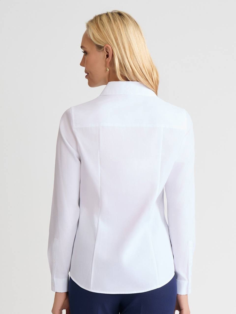 Jones New York Women’s Easy‑Care Button‑Up Shirt White PM NWT $79.50