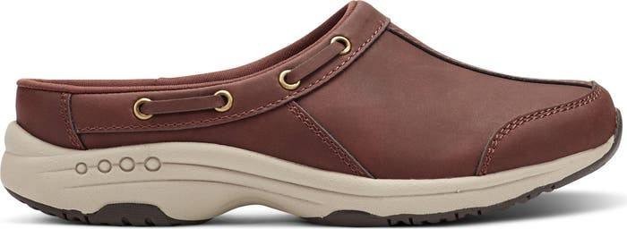 Easy Spirit Travelport Clogs 9.5W Dark Red Slip‑On Comfort NIB MSRP$75