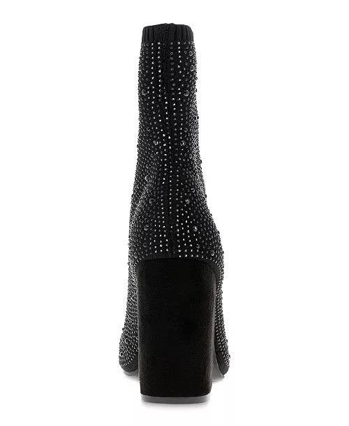 MIA Women’s Magdalena Knit Sock Dress Booties – Black – Size 7 – New in Box