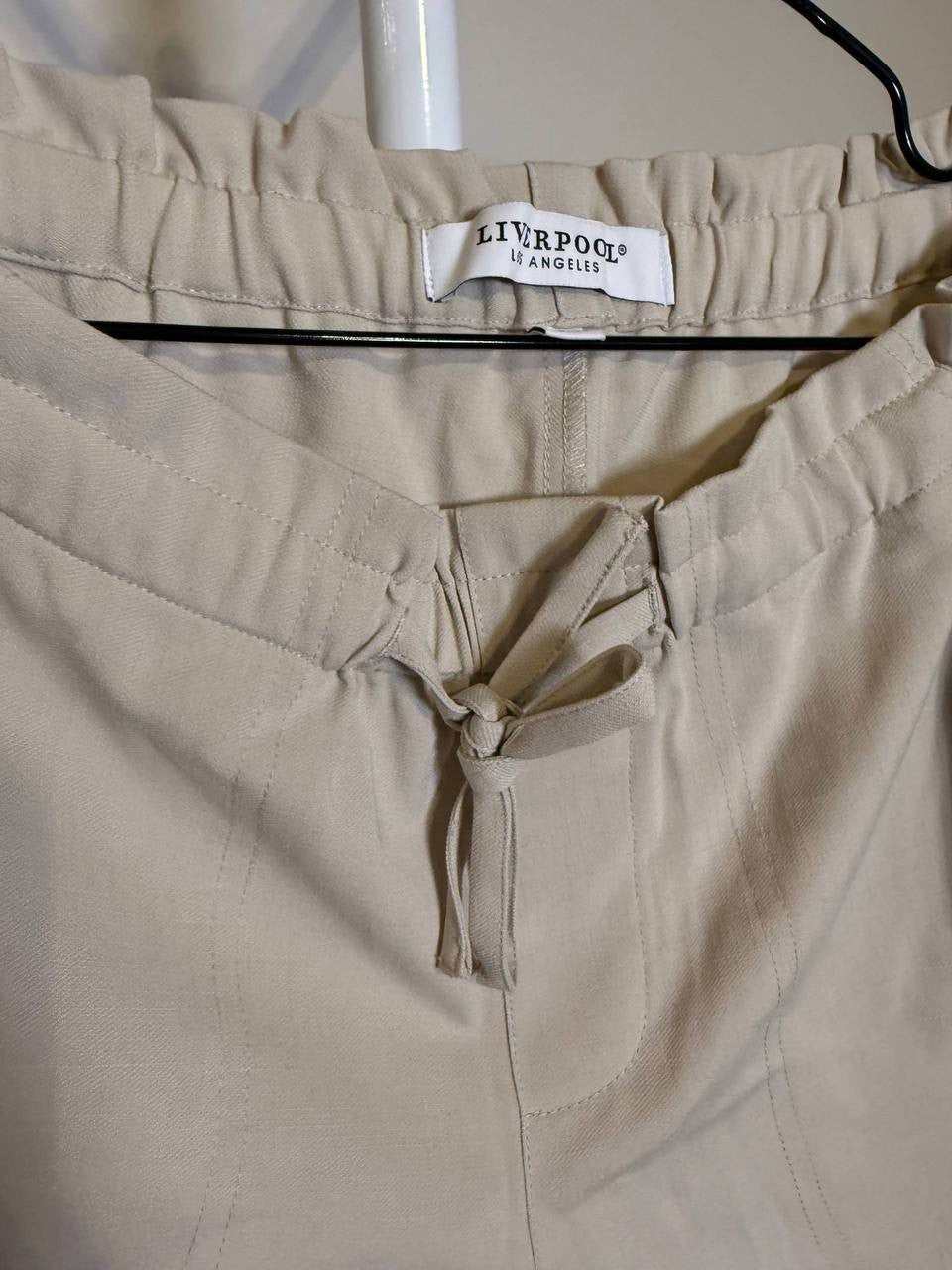 Liverpool Pull‑On Tie‑Waist Wide‑Leg Ankle Pants – Size M – NWT – $98