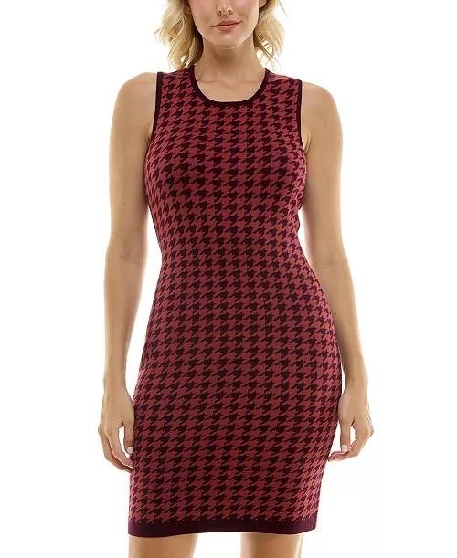 Taylor Red Houndstooth Jacket & Dress Set – Size XL – NWT – Scoop Neck Sleeveles