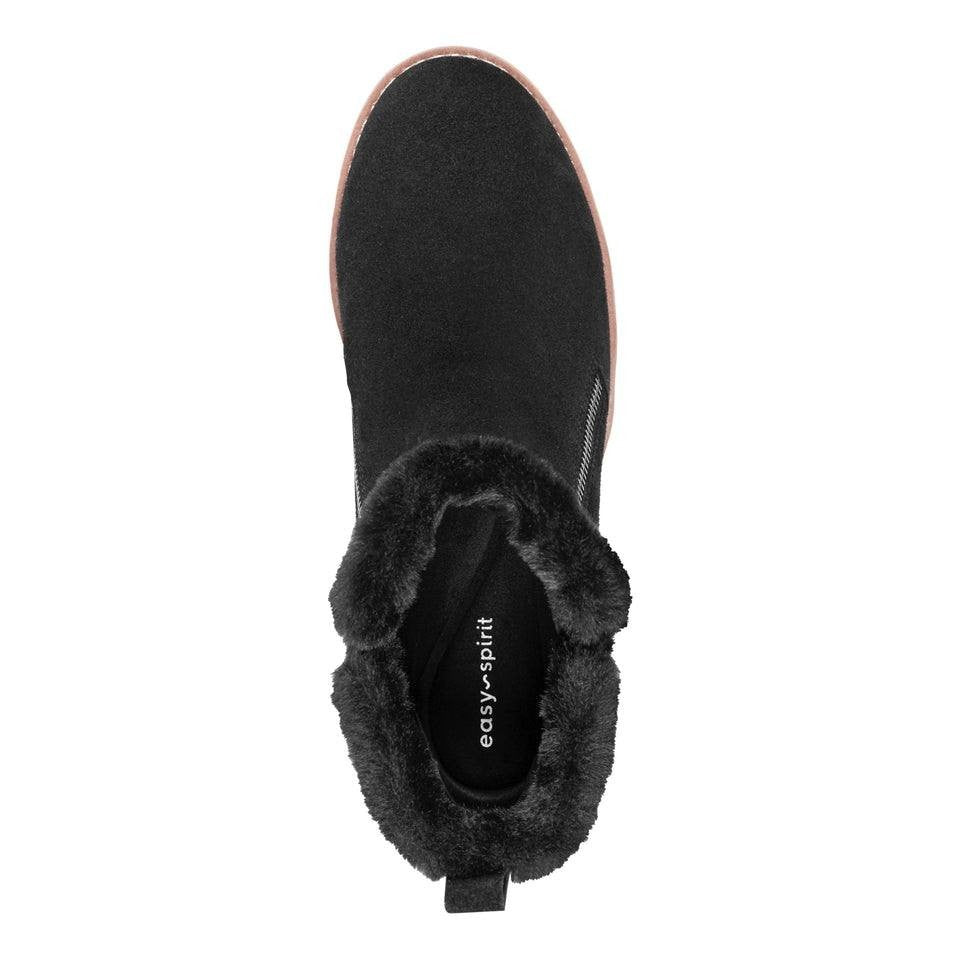 Easy Spirit Ankle Booties 9M Black Suede Comfort New in Box