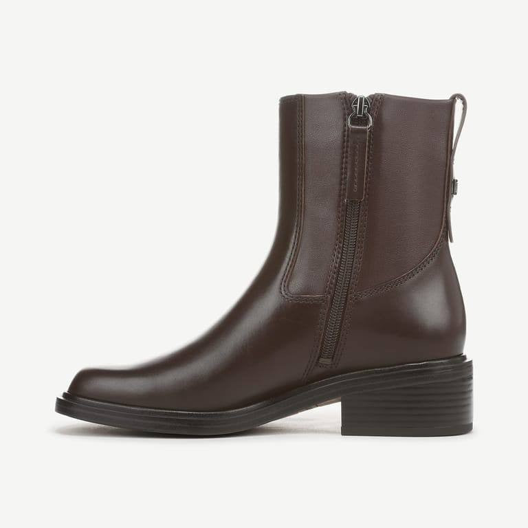 Franco Sarto Gracely Ankle Boot Brown Leather Women’s 8.5M NWB $175