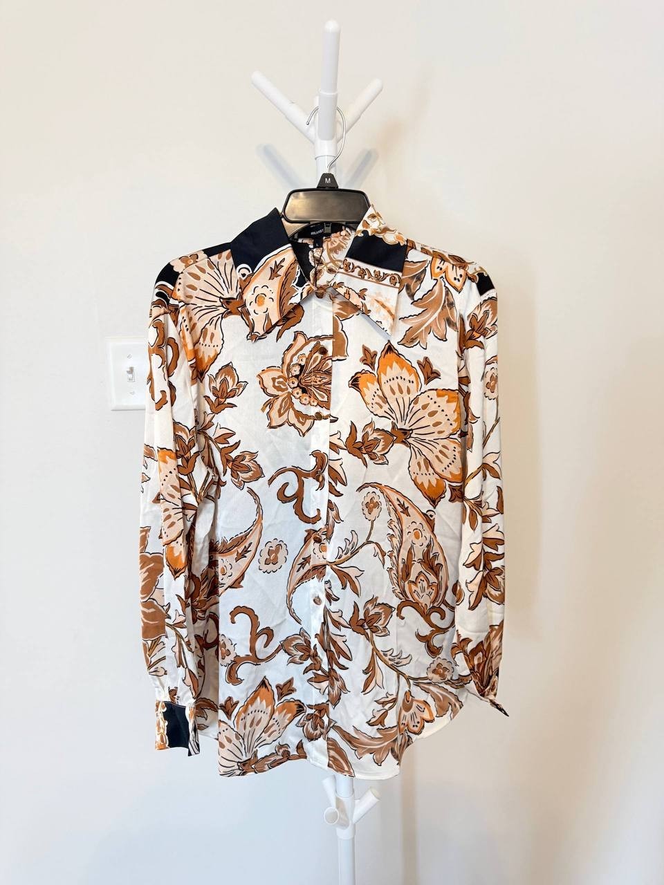 BEULAHSTYLE “Leaves Changing” Buttoned Blouse – Size L–NWT– $128