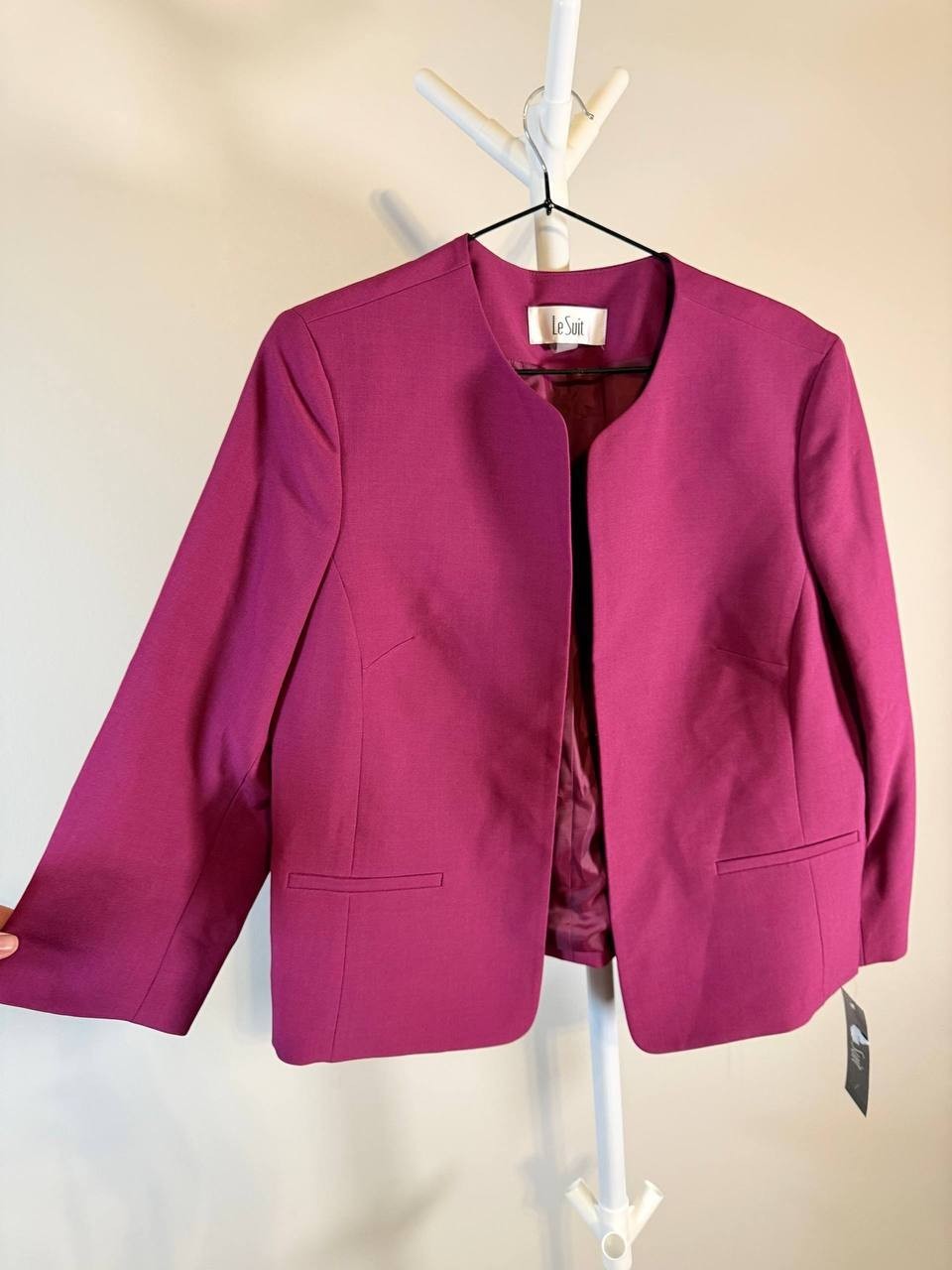 Le Suit Women’s Tailored Blazer –Pink– Size 12 – NWT – MSRP $300
