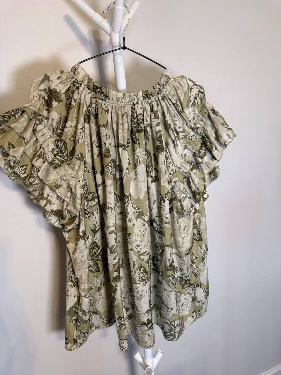 Philosophy Floral Ruffle-Sleeve Blouse – Size 3X – NWT